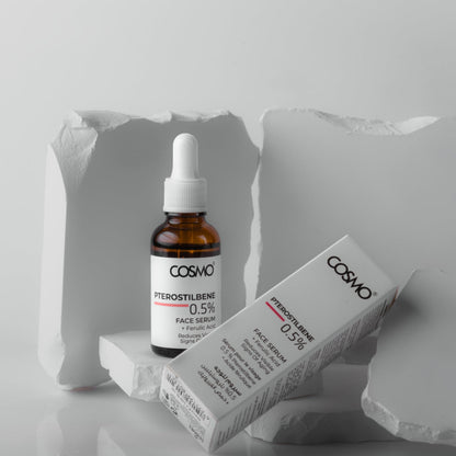 0.5% Pterostilbene + Ferulic Acid Face Serum