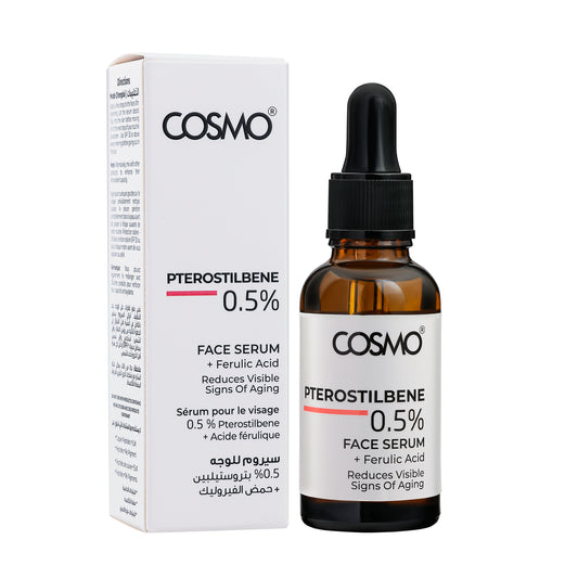 0.5% Pterostilbene + Ferulic Acid Face Serum